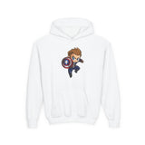 Youth Hoodie with 'Astral Global' Logo - Kids White Pullover
