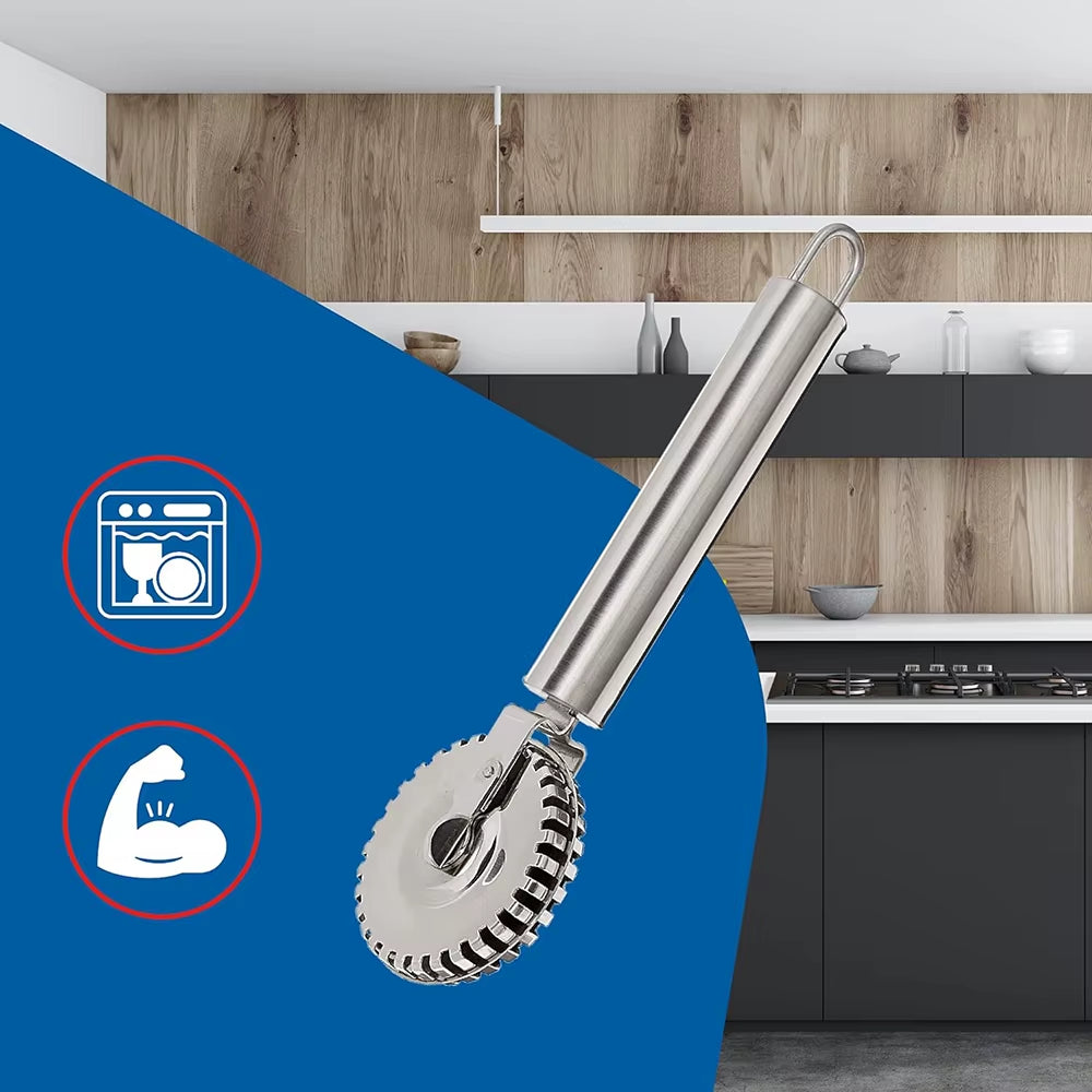 1PC New Arrival Ravioli Cutter Stainless Steel Wheel, Perfect for Cutting, Sealing, and Crimping Fresh Pasta and Pastry Dough