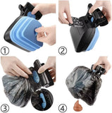 Foldable Pet Shovel with 1 Roll Decomposable Bags for Dog, Pet Collector, Clean Pick Up, Excreta Cleaner, Pet Product