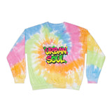 Tie-Dye Sweatshirt — 'Urban Soul' Graffiti Retro Crewneck