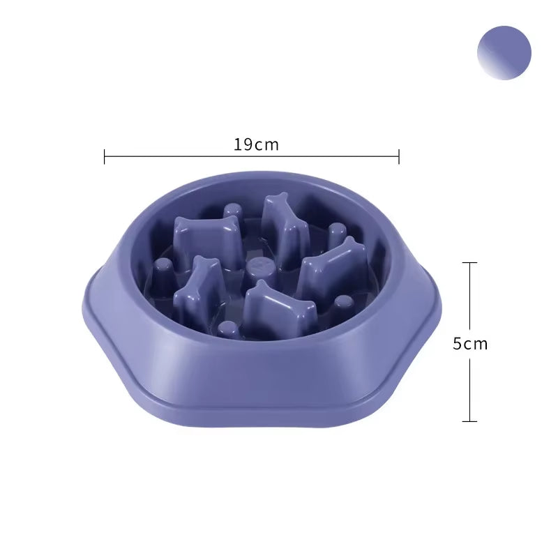 Pet Product Bone Plastic Pet Food Bowl Doggy Puppy Bowl Slow Feeder Dog Bowl