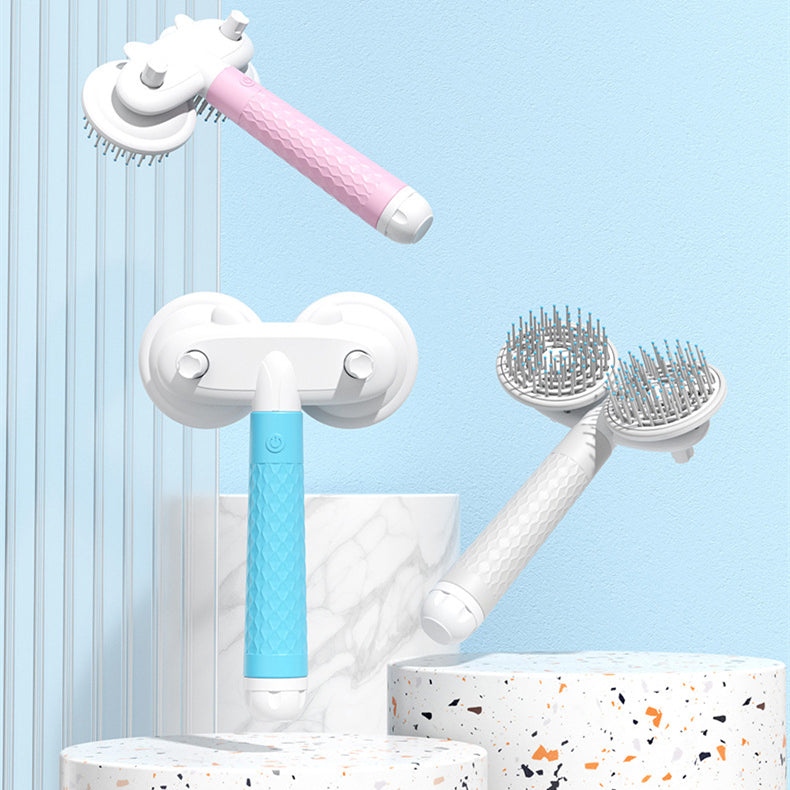 Pet Cat Brush Dog Slicker Brush Double-Headed Negative Ion One-Button Self Cleaning Dog Cat Hair Removal Pets Products