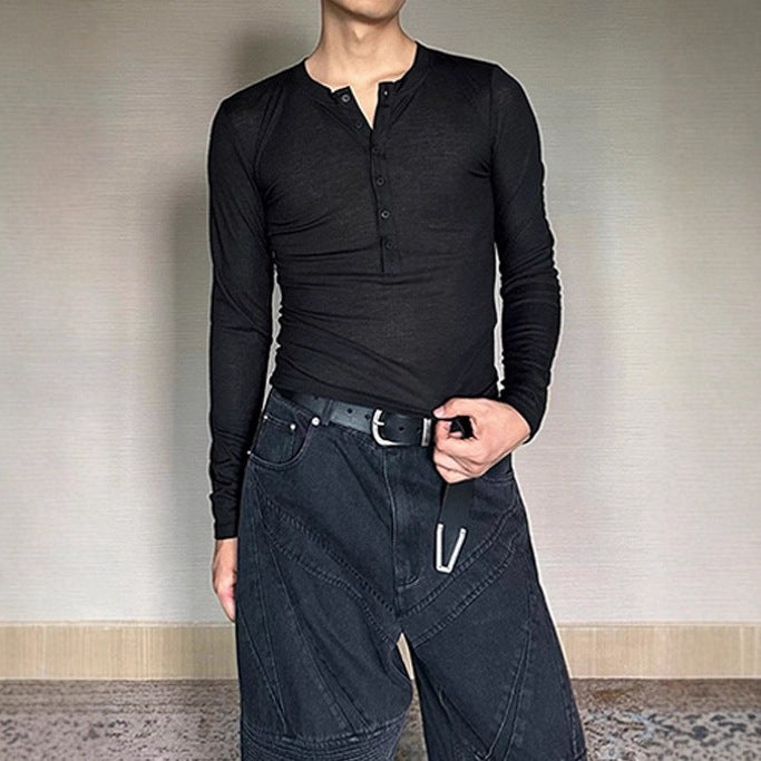Henrys Solid-color Long-sleeve T-shirt