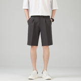 Fashion Summer Ice Silk Suit Shorts Men