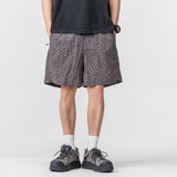 Summer Loose Leopard Print Shorts Men