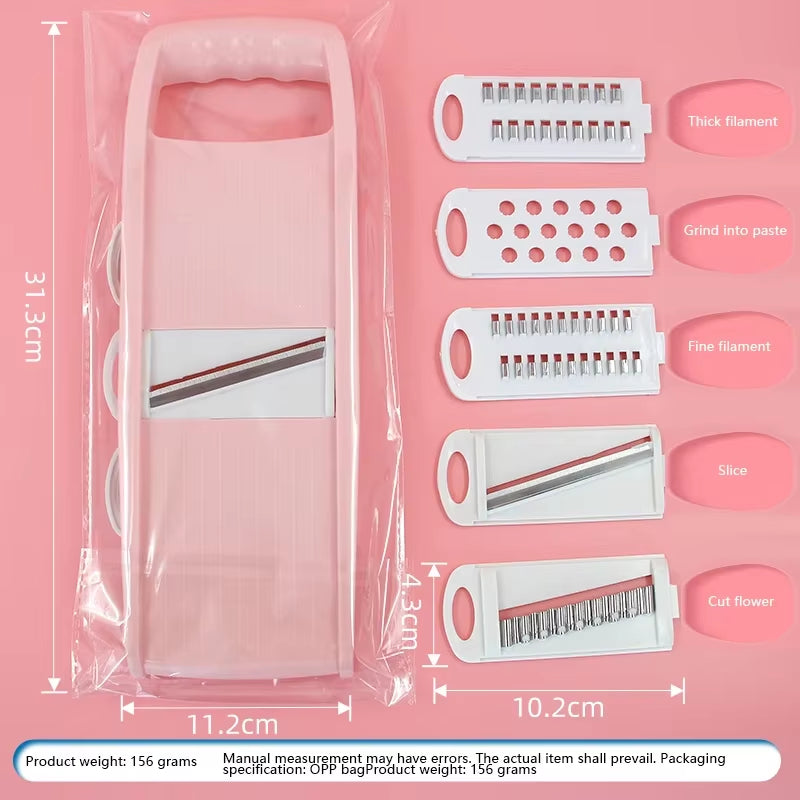 5 in 1 Multi-Functional Vegetable Chopper Onion Chopper Food Chopper Kitchen Mandoline Slicer Veggie Dicer Cutter