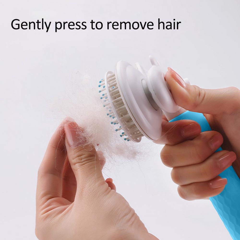 Pet Cat Brush Dog Slicker Brush Double-Headed Negative Ion One-Button Self Cleaning Dog Cat Hair Removal Pets Products