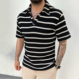 Thin Summer Stripes Sweater For Men
